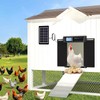 Automatic Chicken Coop Door Solar Powered, Extra Large Horizontal Opening