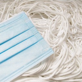 50 Meters- 3mm Round Elastic Cord for Masks, White Elastic Band Thin Earloop Round Cord, Soft & Comfortable Stretchy Elastic String for Sewing, Handmade DIY Crafts