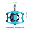 Dual Function Bicycle Pedal Flat Clipless Cleats 3 Sealed Bearings