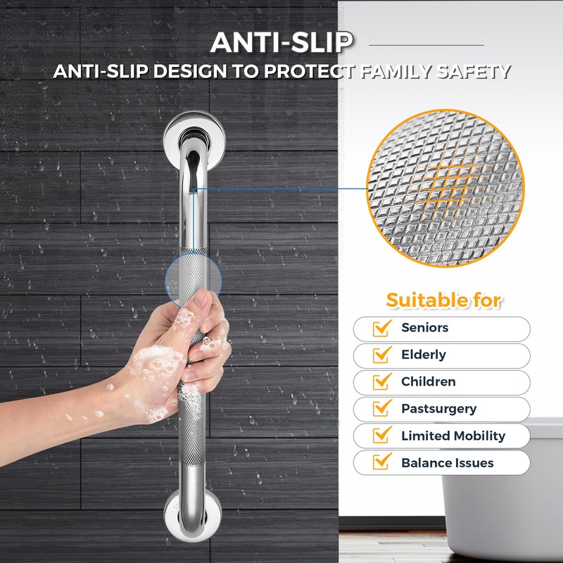 Grab Bars for Shower, 2 Pack 32-Inch Anti Slip Shower