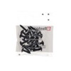 20 x Black Zinc Plated Round Head Wide Tapping Screws