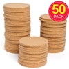 Baker Ross Cork Coasters Class pack. Round, Plain Cork Coasters,