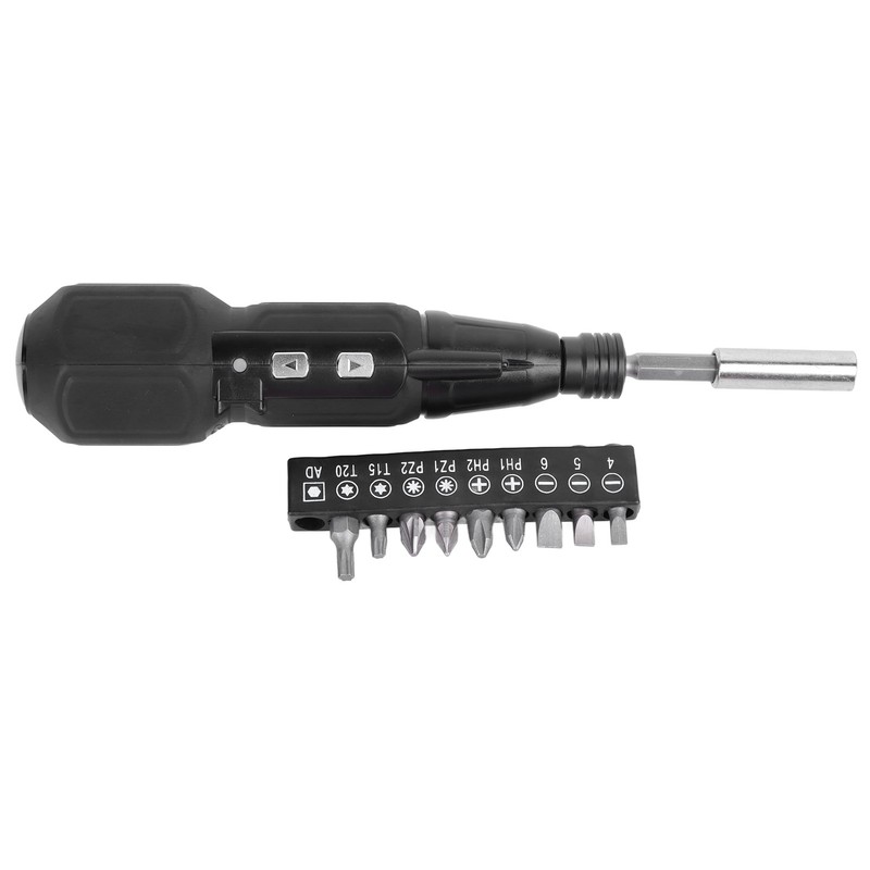 Cordless Electric Screwdriver with LED Light Alloy Steel 900mAh USB
