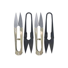 Golden Eagle Double Sharp Quick-Clip Lightweight Thread Clippers Trimming Scissors & Thread Snips (4pc Combo)
