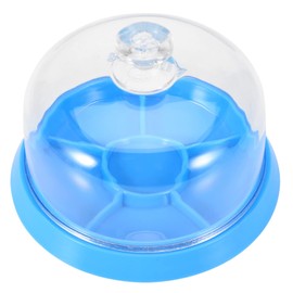 Watch Dust Cover, 6 Slots Plastic Watch Parts Box Moistureproof Anti Dust Watch Repair Tray Watch Repair Tool for Screw Component Movement Hardware Parts Round