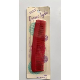 Vintage NOS Dupont Nylon RED 5” Comb #2404 Unbreakable USA