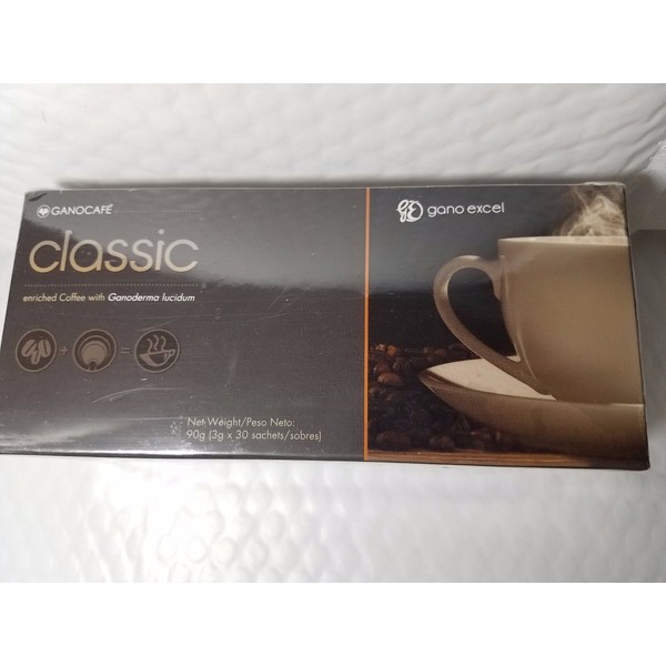 GANOCAFE CLASSIC WITH GANODERMA EXTRACT 30 SACHETS 06/2023 NEW