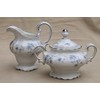 johan haviland blue garland sugar bowl and creamer set. new