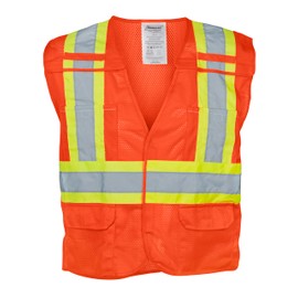 Ironwear 1287 Class 2 Breakaway Safety Vest w/ 2” Reflective Tape & 6 Pockets
