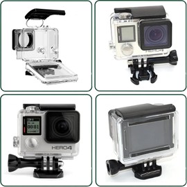 ShipeeKin Waterproof Housing Case for Gopro Hero4 /Hero3+ Underwater Photography Wearable Camera Case with 3 Different Colors Filter Anti-Fog Sheet