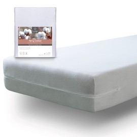 Tural - Elasticated mattress cover with zip. Towelling made from 100% cotton.