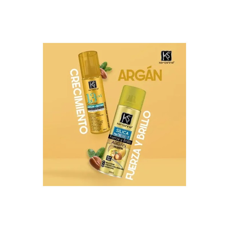 Kerashine Tratamiento Capilar 13 Argán + Biotina 180 Ml