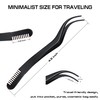 2 in 1 Lash Tweezer with Comb, Tweezers Eyelash Extension,