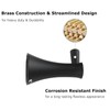 PARLOS Towel Hook, Wall Mounted Coat Hook, Matte Black Robe