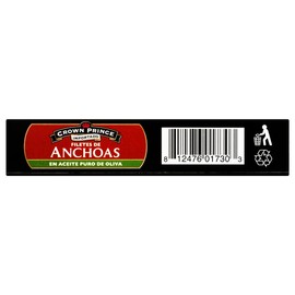 Crown Prince Filete de Anchoas en Aceite Puro de Oliva 56 g