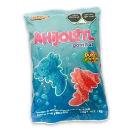 Gomitas En Forma De Ajolote Fresa Mora Chompis 1kg