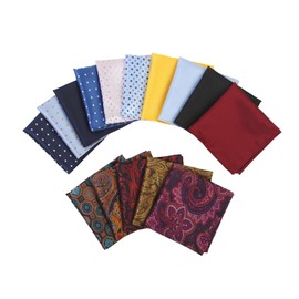 Yamoloz Mens Suit Pocket Square Handkerchiefs Pocket Squares for Men, Soft Pocket Square, High Quality Pocket Square, 15 Pieces, multicoloured