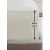 Rapport Luxury Super Soft Percale Plain 16" Deep Single Cream