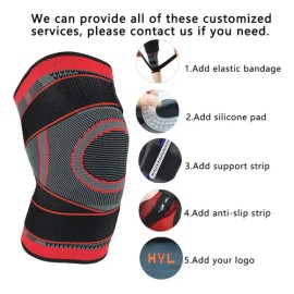 Rodillera Estabilizadora Negra Sports Unisex + Parches Dolor Rodillas