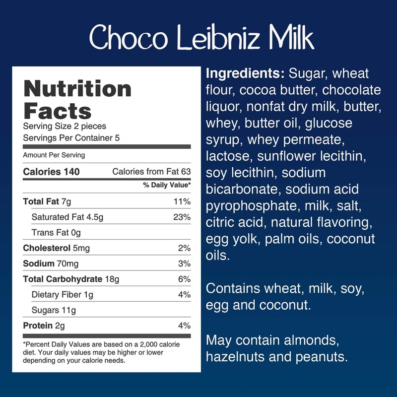 Bahlsen Leibniz Milk Chocolate Cookies, 4.4-Ounce Boxes (Pack of 12)