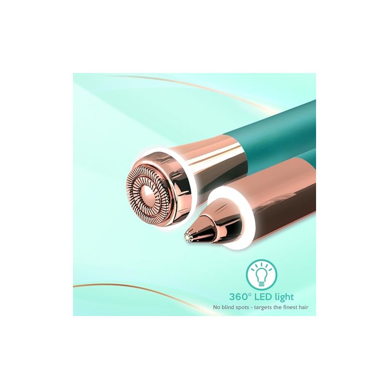 Depiladora Eléctrica Indolora para Mujer, Elimina Vello de Cejas y