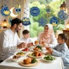 30Pcs Ramadan Mubarak Decorations for Home Eid Mubarak Hanging Swirl