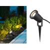 Pivoting Garden Spotlight with Ground Spike and 5 Metre Connection