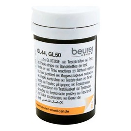 Beurer Tiras Reactivas Para Glucometro  Gl44 De Beurer Color Blanco