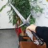 Medieval White Wolf Silver Steel Sword Metal Two Handed Replica