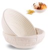 Banneton Bread Proofing Basket: 2 PCS Sourdough Proofing Basket with