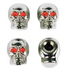 Custom Accessories 16220 Chrome Skull Style Valve Cap -, Pack