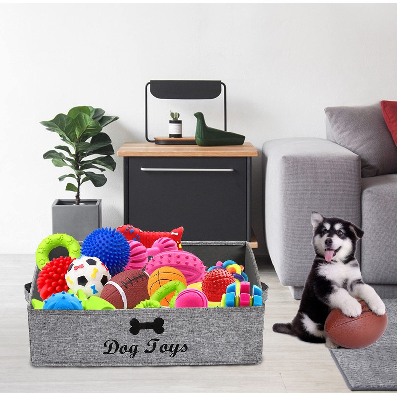 Morezi Pet Supplies Storage Box, Canvas Dog Toy Box, Foldable