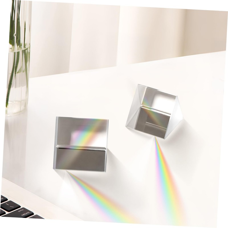 NOLITOY Beam Splitter Prism Scope 4 Pcs Triangular Prisms for