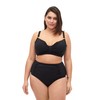 Zizzi Swim by Women's Bikini Briefs Large Sizes, black
