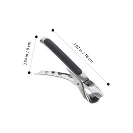 ABOOFAN 2pcs Non-Slip Dish Tongs Hot Tray Grabber Anti- Scald Plate Gripper Air Fryer Pans for Oven Pizza Plate Dish Clip Air Fryers Hot Dishes Tong Stainless Steel Lift Hot Pot