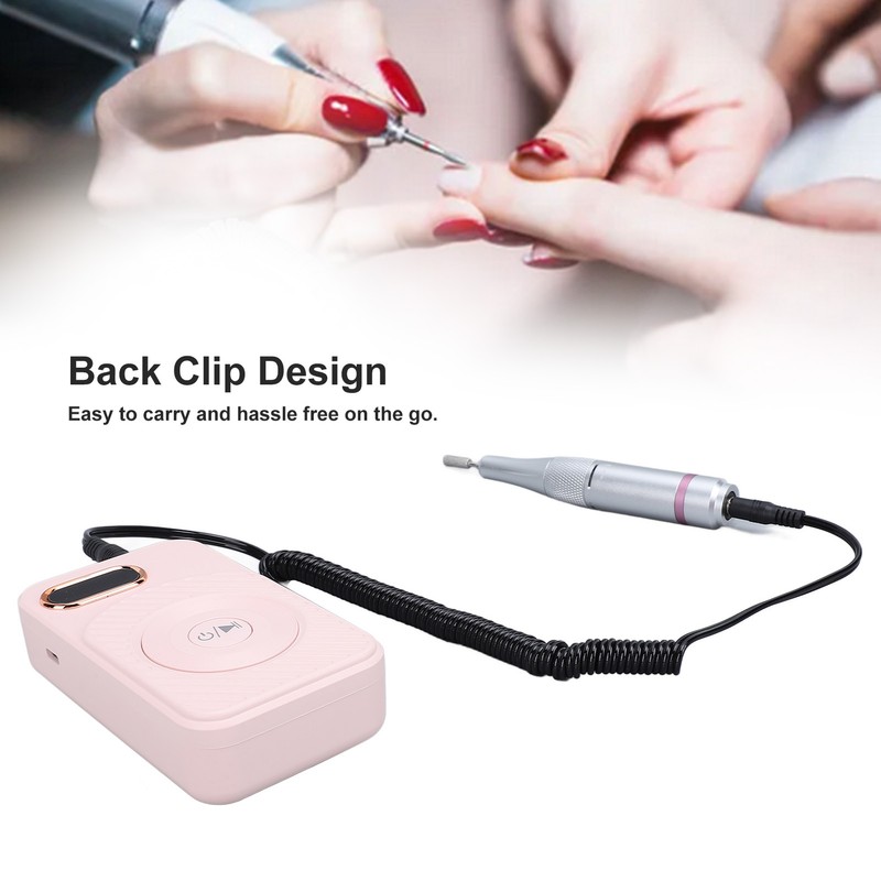 Nail Drill Machine Rechargeable Portable 0‑45000rpm LCD Display Electronic Nail
