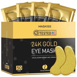 Maskless 마스크리스 24k 골드 언더 패치 50쌍 마스크팩 스킨 케어 제품 퍼프 눈용 용 [Gold Pink Blue 그린 25 Pairs] Maskless 24k Gold Under Patch 50 Pairs Mask Pack Skin Care Product Puff for Eyes [Gold Pink Blue Green 25 Pairs]