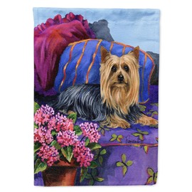 Caroline's Treasures PPP3192GF Silky Terrier Luxurious Garden Flag Mailbox Flag Decorative Yard Flag Banner Outside Patio Artwork Yard Flower Beds, Garden Size, Multicolor