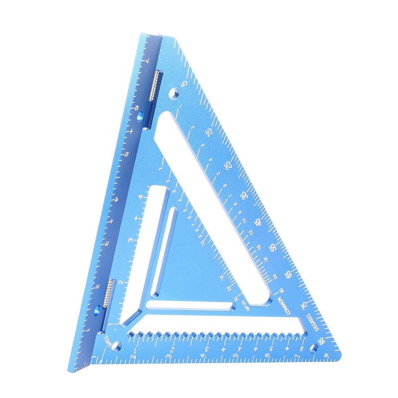 Rafter Square Tool with Jig Block, Woodworking Square Ruler, Precision