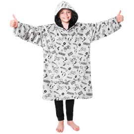 CityComfort Blanket Hoodie Kids Fleece Plus Size Hoodie Boys, gray