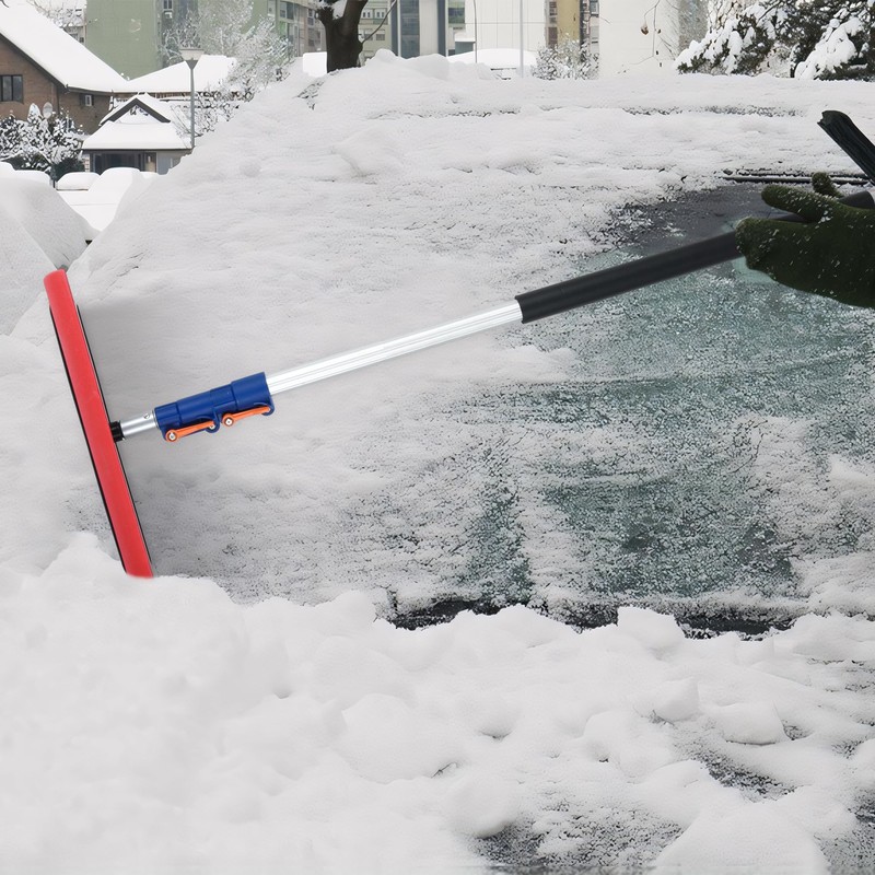SHINMING Snow Rakes Roof Rake, 5-12 Ft Extendable (Up to