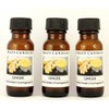 Crazy Candles Ginger 3 Bottles 1/2 Fl Oz Each (15ml)