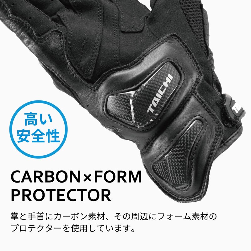 RS TAICHI (RS Taichi) Motorcycle Riding Gloves Spring/Summer, Mesh Breathable,