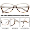 OCCI CHIARI Large Reading Glasses Women 2.25 Stylish Rectangle Readers