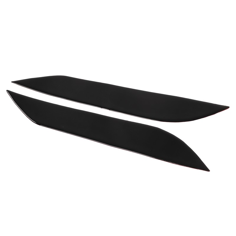 2pcs Headlight Eyebrow Eyelids Trim Decoration Car Light Eyebrow Replacement
