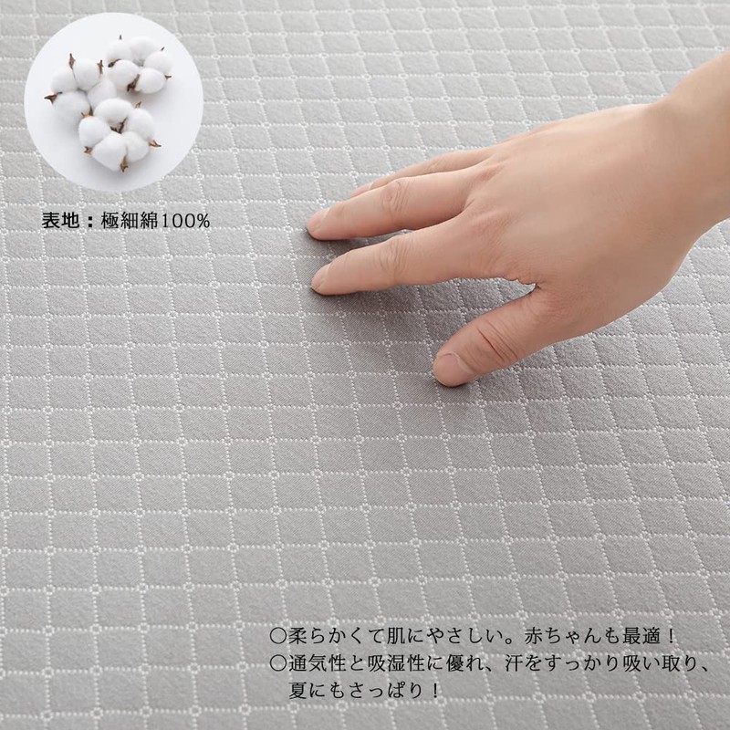 Waterproof Sheets, Semi-double, 100% Cotton, Bedding Pad, Moisture Wicking, Breathable,