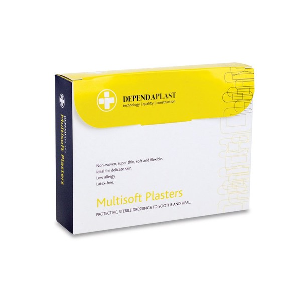 Reliance Medical 572 Dependaplast Multisoft Plasters, 6 cm x 2 cm, Pack of 100