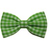 EmilyRose Couture Gingham Hair Bows (Alligator Clip, Green)