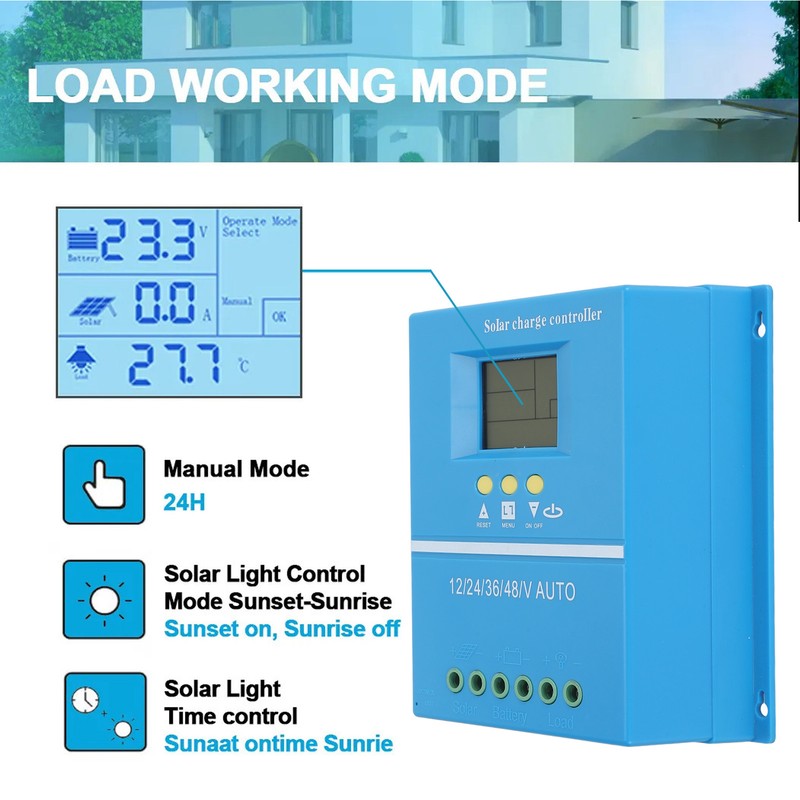 12V 24V 36V 48V Auto MPPT Solar Charge Controller Solar
