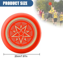 JUGUTA Ultimate Frisbee, Flying Ring, Professional Throwing Disc, Throwing Ring with Diameter, Rainbow Competition Hard Throwing Disc, Leisure Players and Professionals Alike (Red)